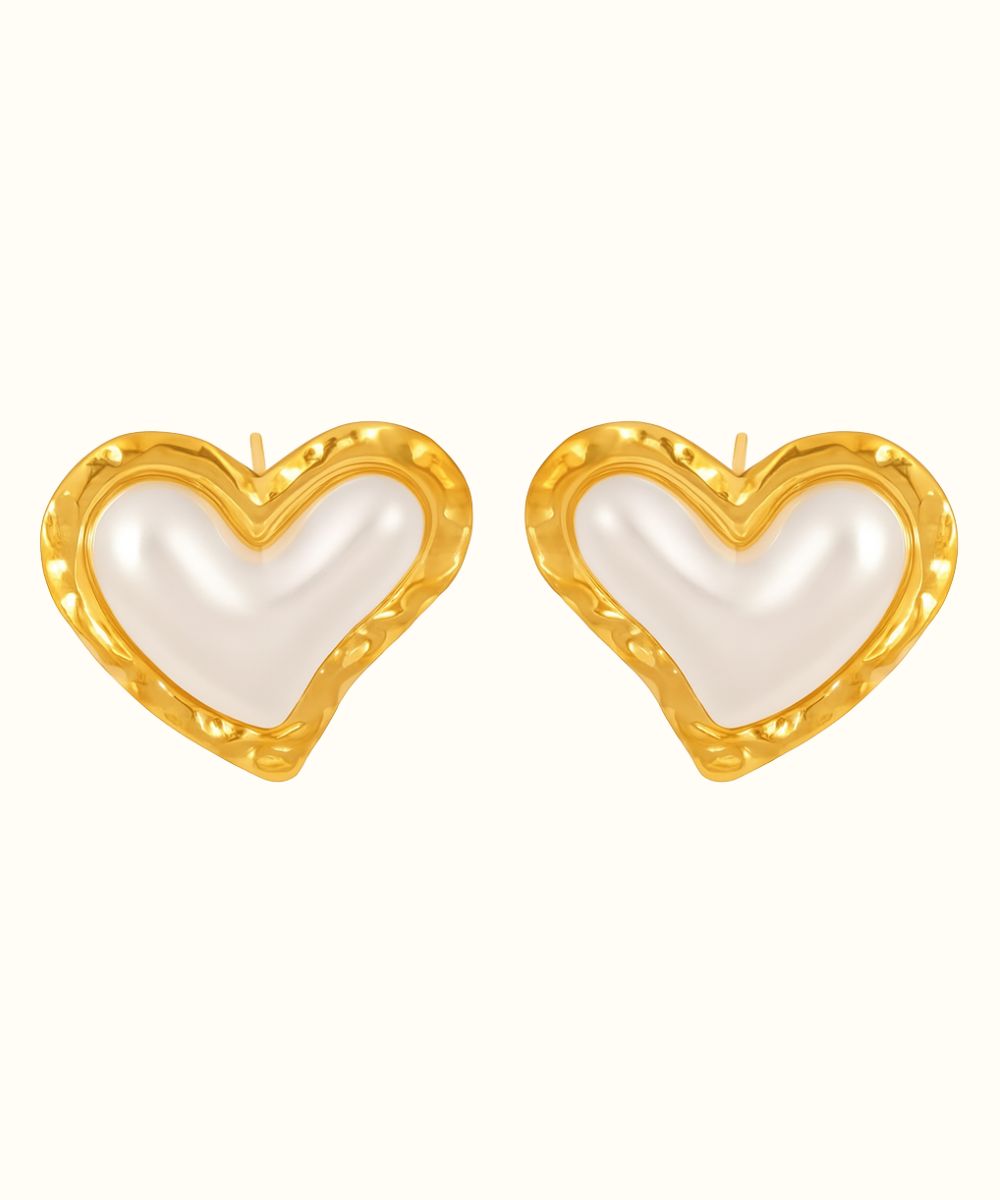Orecchino Cuore Madreperla